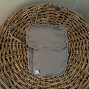 RFID shielded crossbody wallet/ passport pouch